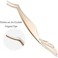 thumbnail image 2 of False Eyelashes Applicator Tool Eyelash Applicator for Fals Eyelash Extension Applicator Remover Precision Tool Tweezers Clip Tweezers Nipper Clip Gold, 2 of 7