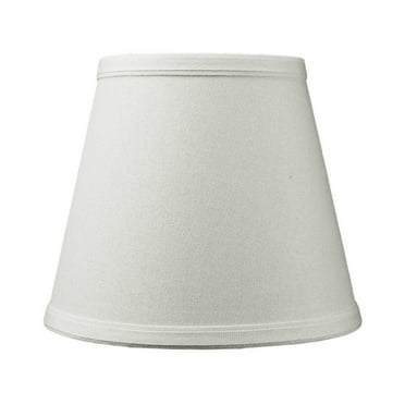 5x8x7 Empire Linen Edison Clip-On Lamp Shade Light Oatmeal Linen Fabric