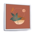 thumbnail image 3 of Designart 'Shapes and Tropical Leaf Silhouettes III' Modern Framed Canvas Wall Art Print, 3 of 5