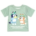 thumbnail image 3 of Bluey Bingo Toddler Girls T-Shirt and Shorts Outfit Set Green / Blue 4T, 3 of 5