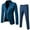 Dark Blue, variant on yuCgh Men's Slim Fit One-Button Three-Piece Suit Set, Formal Business Blazer, Vest, and Trousers for Wedding, Party, and Office Occasions,Black L