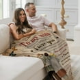 thumbnail image 3 of to My Husband Blanket from wife, Birthday Gifts for husband, Soft Throw Blanket Gifts for Him, Husband Birthday Gift Ideas, Best Romantic Christmas Valentines Wedding for Husband 60"x50", 3 of 5