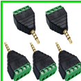 thumbnail image 2 of Adaptateur Audio Stéréo TRRS 4 Pôles 3,5 mm avec Borne à Vis, 2 of 5