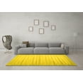 thumbnail image 3 of Ahgly Company Indoor Round Abstract Yellow Contemporary Area Rugs, 4' Round, 3 of 4