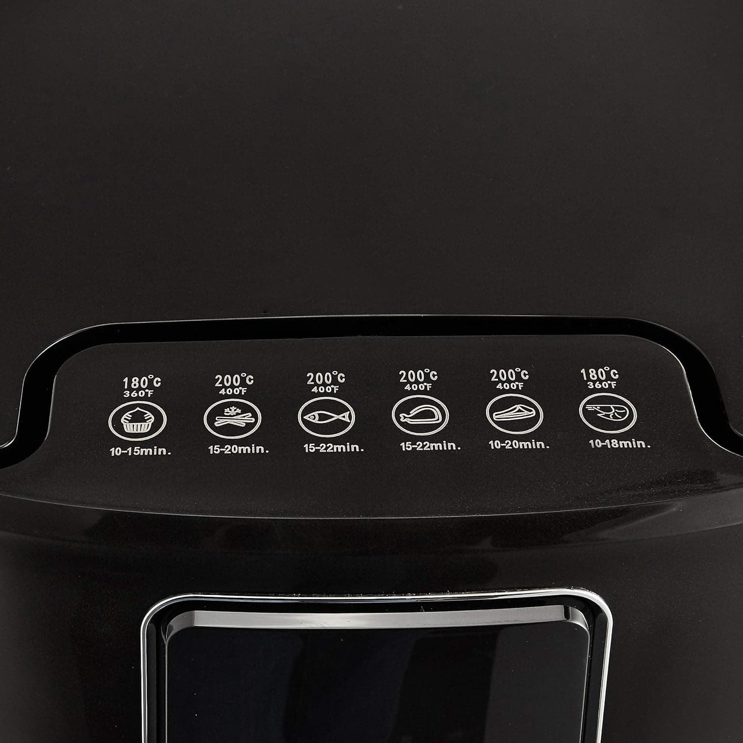 3.2 Quart 6-In-1 Air Fryer (Fry, Crisp, Roast, Bake, Reheat, Dehydrate), Non-Stick, with Timer, Auto Shut-Off, Digital Touch Screen, 180-400°F, 1400W, Black/Silver