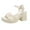 White, variant on Summer Solid Color One-line Strappy Beach Sandals Sandals for Women 2025 Black 40