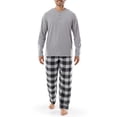 thumbnail image 1 of Pijama para Hombre IZOD Conjunto de Jersey Henley y Pantalón de Franela XL, 1 of 6