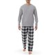 thumbnail image 1 of Pijama para Hombre IZOD Conjunto de Jersey Henley y Pantalón de Franela XL, 1 of 6