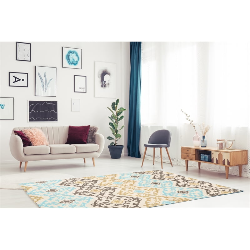 8X10 GEO MARLI GREY - FRENCH