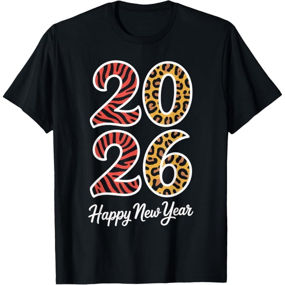 Happy New Year 2026 Celebration Eve Party Men Women Kids T-Shirt- American fashion hot selling casual retro high quality 100% cotton T-shirt 1 piece