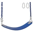 thumbnail image 4 of Swing Set Stuff Inc. Commercial Rubber Belt Seat with 8.5 Ft. Coated Chain (Green), 4 of 6
