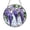 Acrylic 3.5 Inch, variant on Cascading Wisteria Stained Glass-Style Suncatcher, Real Glass Window Hanging, Floral Decorative Panel Ornament for Garden Window Art and Botanical Theme Home Decoration