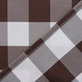 thumbnail image 4 of 3 Piece Semi Sheer Kitchen Curtains - Light Filtering Buffalo Plaid Tier and Valance Window Curtains Set, Coffee and White, 4 of 6