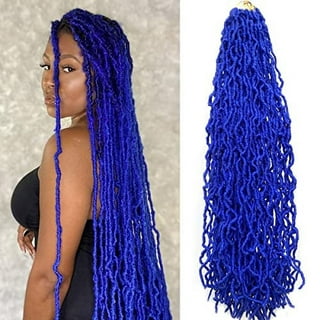 Blue Crochet Hair