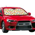 thumbnail image 2 of XMXT Car Sun Shade Windshield, Funny Watercolor Butterfly Sunshade for Car Windshield Sun Shades for Car SUV Truck, m, 2 of 9