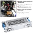 thumbnail image 2 of Rdeghly Motorcycle Oil Cooler,Silver Engine Oil Cooler Standard Cooling Radiator Universal Part for Dirt Bike Pit Bike Monkey Bike ATV Quad,Motorcycle Accessory, 2 of 11
