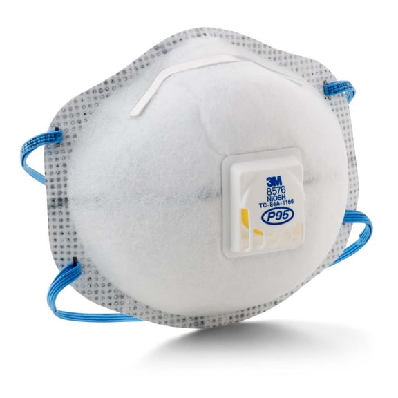 3M™ Particulate Respirator 8576, P95, with Nuisance Level Acid Gas Relief
