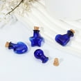 thumbnail image 4 of Uxcell 10 Pcs Mini Glass Bottles Pendants, 0.01oz/0.5ml Heart Shaped Small Glass Jars with Cork Stoppers Wishing Bottles for DIY Crafts Party Wedding Decor Favors, Blue, 4 of 6