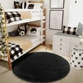 thumbnail image 6 of Beige Round Rug for Bedroom,Fluffy Circle Rug 23.6"X23.6" for Kids Room,Furry Carpet for Teen's Room,Shaggy Circular Rug for Nursery Room,Fuzzy Plush Rug for Dorm,Cute Room Decor for Baby, 6 of 7