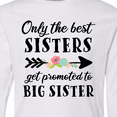 thumbnail image 4 of Inktastic Only the Best Sisters Get Promoted to Big Sister Long Sleeve Youth T-Shirt, 4 of 5