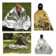 thumbnail image 5 of Yuarrent Manta de emergencia portátil reflectante a prueba de golpes a prueba de viento impermeable exterior viajes mantas de supervivencia Plata 5Conjunto, 5 of 6