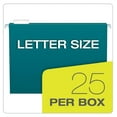 thumbnail image 5 of TiaGOC Recycled Hanging Folders, Letter Size, Teal, 1/5 Cut, 25/BX (81614), 5 of 7