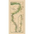 thumbnail image 2 of Baedeker 9x14 White Modern Wood Framed Museum Art Print Titled - Nile Nagaa Hammadi Aswan Egypt - Baedeker 1913, 2 of 4
