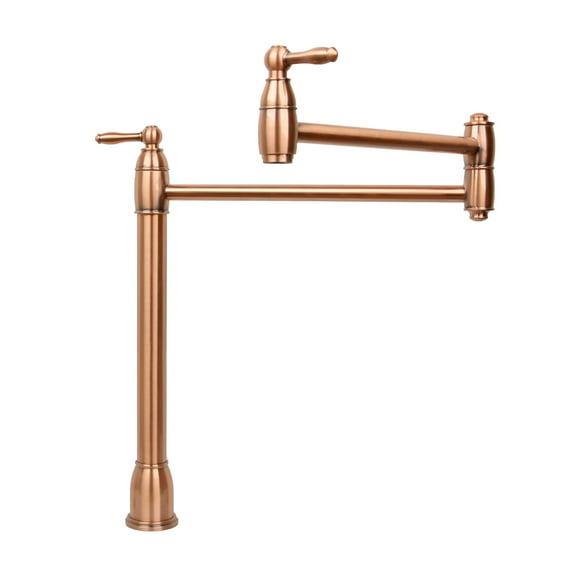 Copper Pot Filler Kitchen Faucet Deck-Mounted