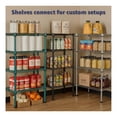 thumbnail image 4 of 12" x 30" x 8" Green Epoxy Wire Storage Shelf, Dunnage Rack, 1 Tier Small Shelf, 4 of 5