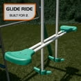 thumbnail image 2 of The Swing Company Yonkers Metal Swing Set with Glide Ride Trapeze Bar and 5' Slide, 2 of 12