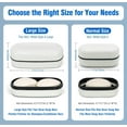 thumbnail image 2 of 1Pack Soap Holder, with Removable Draining Layer, Strong Sealing Leak Proof Portable, Best for Traveling, Camping, Gym, Bathroom (White L), 2 of 7