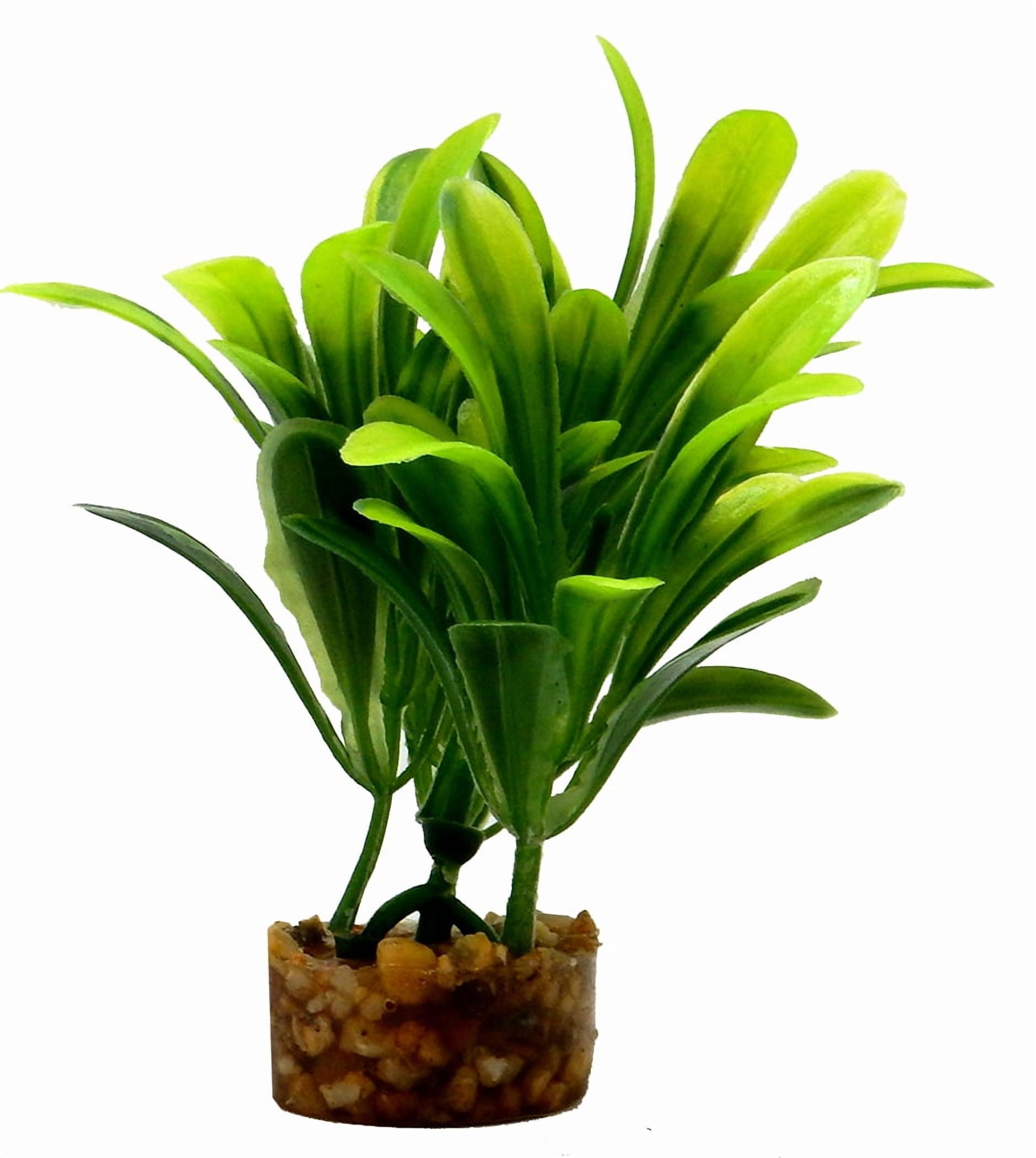 (2 pack) Aqua Culture Value Aquarium Plant Decoration - Green