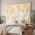 thumbnail image 3 of Yellow Flowers Tapestry for Bedroom Wall Hanging Tapestry, Watercolor Summer Botanical Floral Ceiling Backdrop Tapestries Poster Blanket Wall Decor for Teens Room Living Room Dorm 59" x 79", 3 of 8