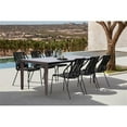 thumbnail image 2 of Afuera Living Metal Black Dining Chair Stackable Intricately Woven Rope Design 22"W x 25"D x 35"H Assembled, 2 of 9