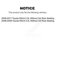 thumbnail image 2 of Transit Auto Front Rear Disc Brake Caliper Rotors and Ceramic Pads Kit (10Pc) for Car Toyota RAV4 Without 3rd Row Seating KC8-102757N, 2 of 22