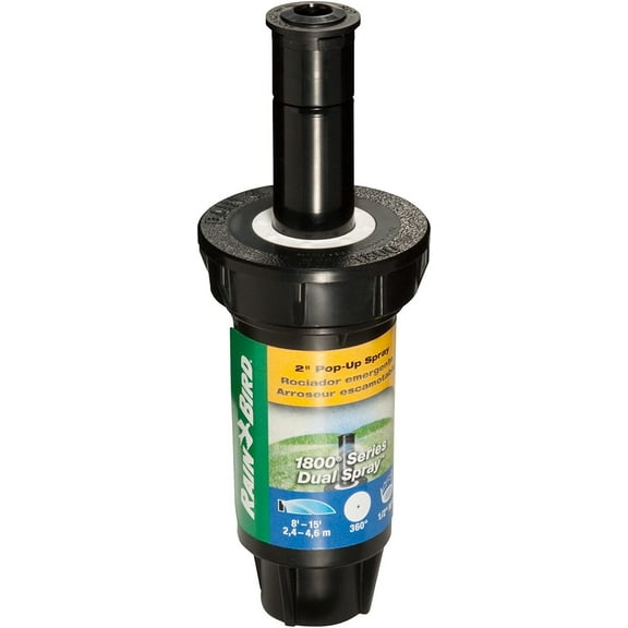 Rain Bird 1802FDS 360° Full Circle Dual Spray Lawn Sprinkler, Commercial-Grade Irrigation