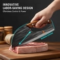 thumbnail image 3 of Multifunctional Stainless Steel Labor-Saving Kitchen Knife, Hand Forged Meat Cleaver with Ergonomic Finger Hole, Professional Chef Knife for Meat Cutting, Vegetable Slicing, Camping, 3 of 9