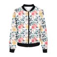 thumbnail image 4 of Jackets for Women Fashion Dressy,Women's Bomber Jacket 2023 Trendy Casual Coat Fall Lightweight Zip Up Outerwear Windbreaker with Pockets, 4 of 4