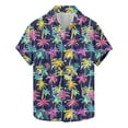 thumbnail image 2 of WAENQINLA Mens Hawaiian Shirt Casual Print Short Sleeve Shirt Stylish Summer Beach Button Up Shirt Big and Tall Summer Beach Shirts Printed Tops, 2 of 6