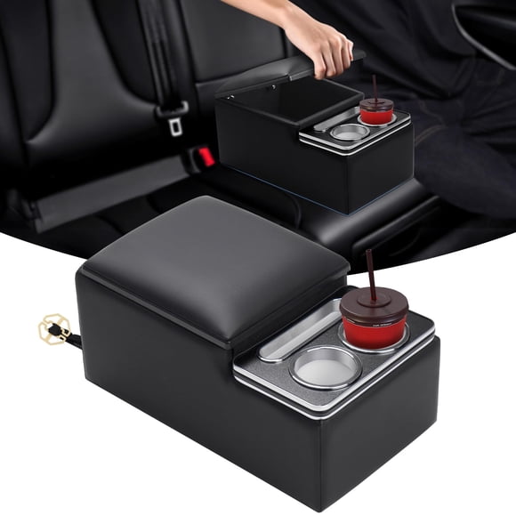 Asiento de banco mejorado Automiim con consola central de coche con portavasos