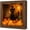 Magic Cat, variant on Halloween Shadow Box Frame DIY Lighted Craft Kit, Halloween Decorations Indoor, Memory Box Display Case with Crystal Glass & Wooden Frame, LED Night Light Gothic Decor (Moon)