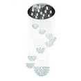 thumbnail image 6 of Modern Luxury Rain Drop LED Spiral Ceiling Light Crystal Chandelier Pendant Lamp, 6 of 10