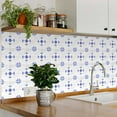 thumbnail image 2 of Mi Alma Blue Floral Peel & Stick Vinyl Backsplash Tiles 5x5, 24 pcs, 2 of 11