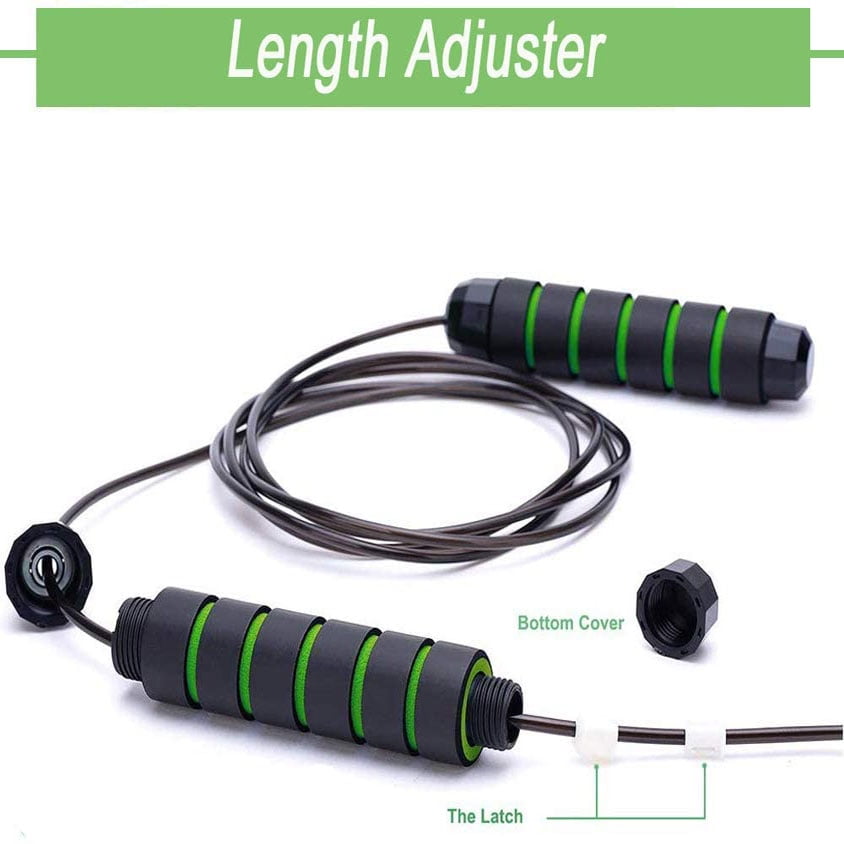 KEEPTO Jump Rope Tangle-Free Skipping Rope Adjustable Speed Ropes for Women Men Workout Exercise Ropes for Speed Training Fitness Gym Endurance Training Boxing