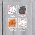 thumbnail image 3 of Disney Classics - Cats & Dogs - Un Deux Trois Cat - Men's Long Sleeve T-Shirt, 3 of 5