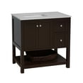 thumbnail image 4 of Lakeshore 36" Bathroom Vanity with Chocolate Cabinet and Engineered Carrara Top, 4 of 5