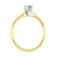 thumbnail image 2 of 1/5 Carat 4-Prong Set Diamond Solitaire Engagement Ring Band in 14K Yellow Gold (Ring Size 5.75), 2 of 5