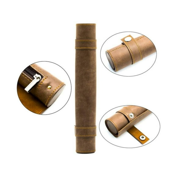 Foam Brain Games Roll Up Leatherette Dice Mat - Brown New