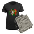 thumbnail image 5 of CafePress - Irish Corgi Women's Dark Pajamas - Women's Short Sleeve Print T-Shirt and Pants Dark Cotton Pajama Set, 5 of 7
