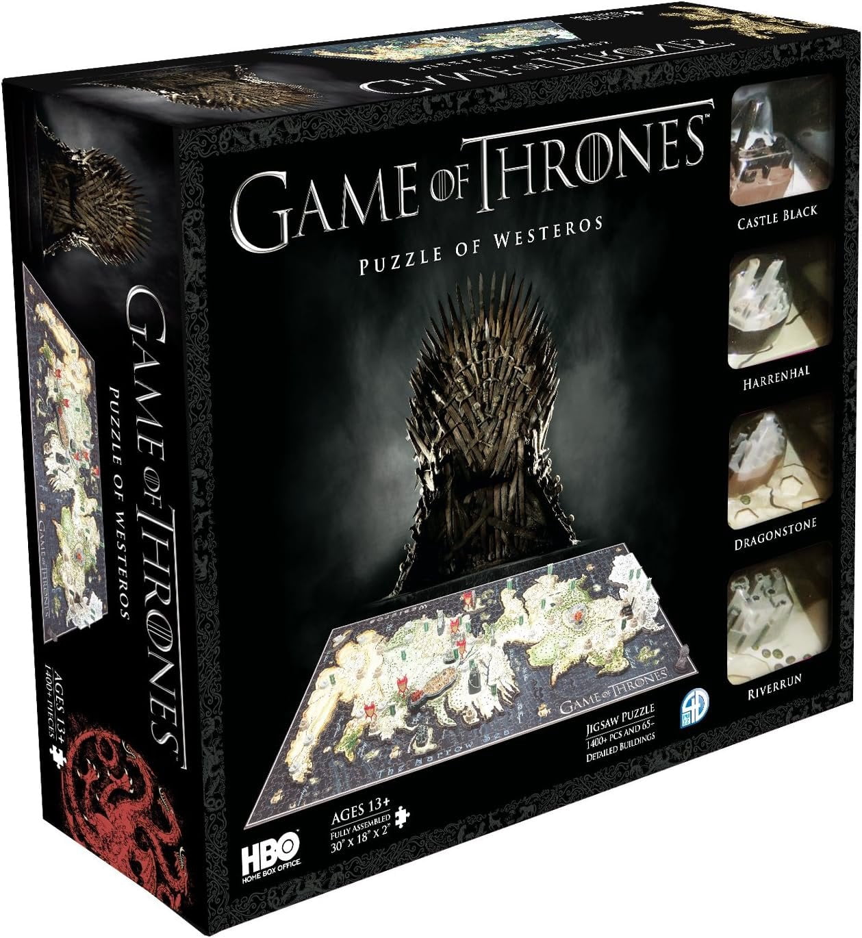 Game of Thrones 4D Puzzle of Westeros & Essos 891 Pieces - Spanish 